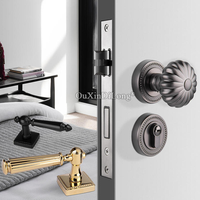 Brand New French Door Lever Lock / Door Knobs Lock Security